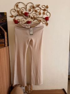 H&amp;M Beige Pattern Knit trouser