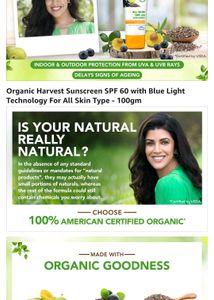 Organic Harvest SPF 60 Sunscreen