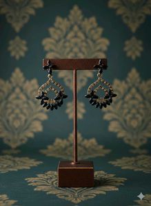 Elegant Black Dangle Earrings