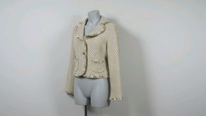Tweed Fringed Blazer