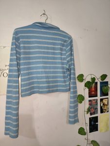 Urbanic Blue Crop Top