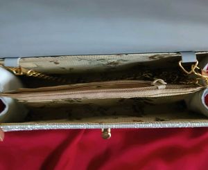 Sparkling Silver Clutch