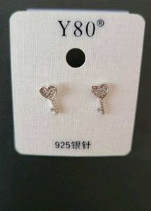 Heart Key Earrings
