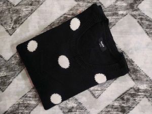 Cute Black Polka Dot Sweater