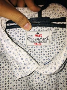 Printed White Shirt