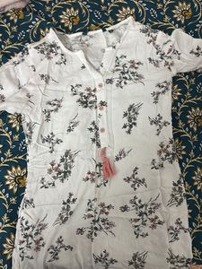 Floral White Top