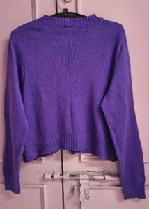 Cute Purple Knit Sweater