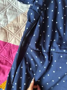 Blue polka Dress