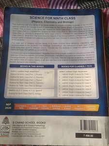 S Chand New Book Class 9