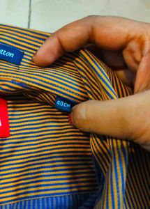 Striped Casual Peter England Half Shirt