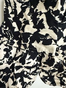 Abstract Print Shirt Dress