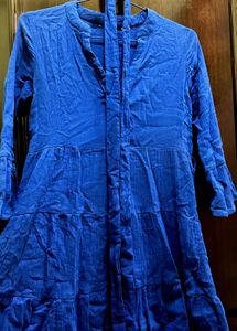 Blue Tiered Dress