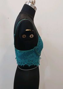 Teal Lace Bralette..size M