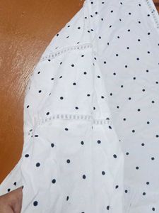 Polka Dot Tiered Tunic Top