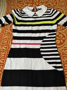Striped Bodycon Midi Dress