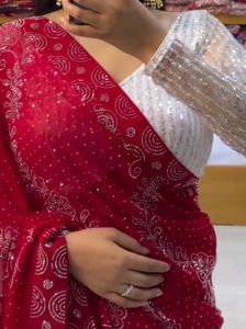 Hot Party Wear Georgette Saree Unbeatable Offer