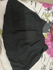 Pleated A-Line Skater Skirt