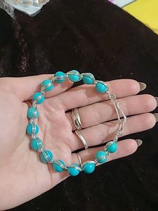Natural Firoza (Turquoise) Bracelet New