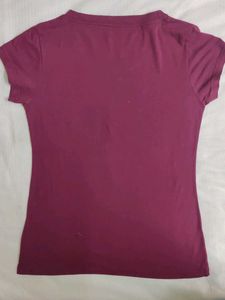 Maroon Guitar Graphic Tee