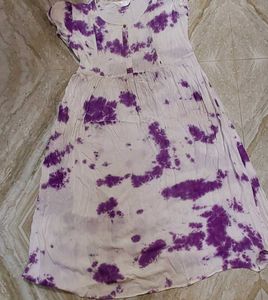 Purple Tie Dye Dress