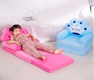 Kids Prince Theme Folding Sofa Bed Cum Arm Chair