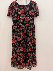 Floral Print Midi Dress