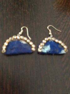Stylish Fabric &amp; Stone Earrings