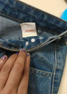 Urbanic - Straight Wide Leg Denim Jeans