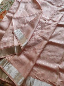 Baby Pink kanchipuram silk Saree