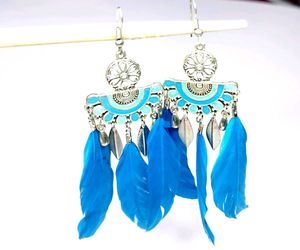 Feather Hoop Earrings