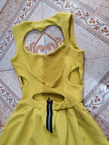 Yellow Cute Heart Shape Dress💛