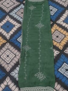 Green Embroidered Dupatta