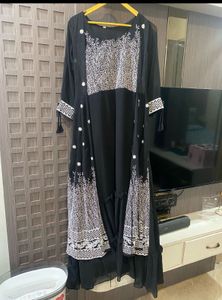 New Anarkali Frock With Attached Shrug