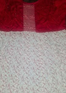Red Embroidered Dress