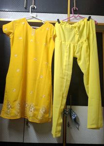 Salwar Kameez Set - Yellow &amp; Lavender Suits
