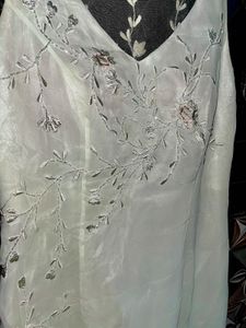 White Embellished Midi Dress