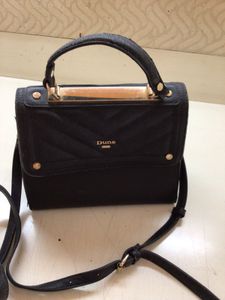 Ladies Black Handbag, Chic Dune London Purse