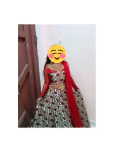Stunning Maroon Chanderi Gown