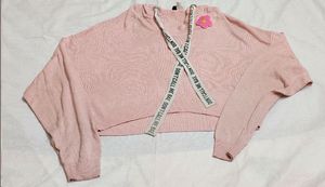 H&amp;M Baby Pink Crop Hoodie