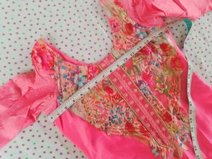 Pink Embroidered Silk Kurta