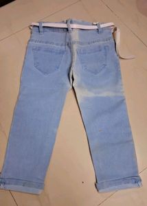 Denim Jean With Weist Belt