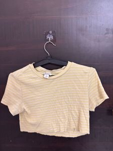 Striped Crop Top - Size S