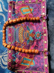 Big Embroidered Beautiful Shoulder Bag