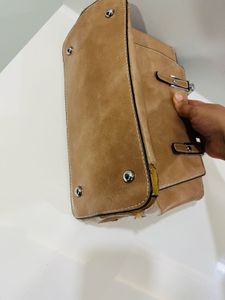 Mickey Mayo Tan Satchel Handbag
