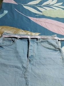 Branded Denim Skirt
