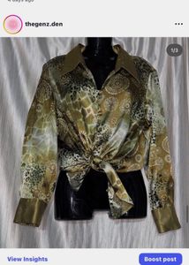 Vintage Patterned Blouse