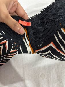 Zebra Print Bra