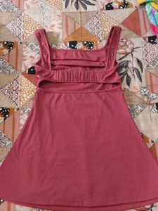 Dusty Rose Mini Dress