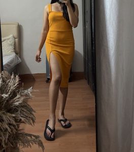 Mustard Midi Dress