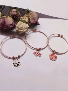 Rose Gold Bracelet Set Of 3